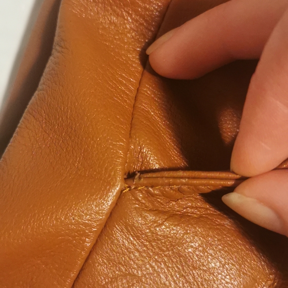 Brown Leather Mini Skirt - Picture 8 of 8